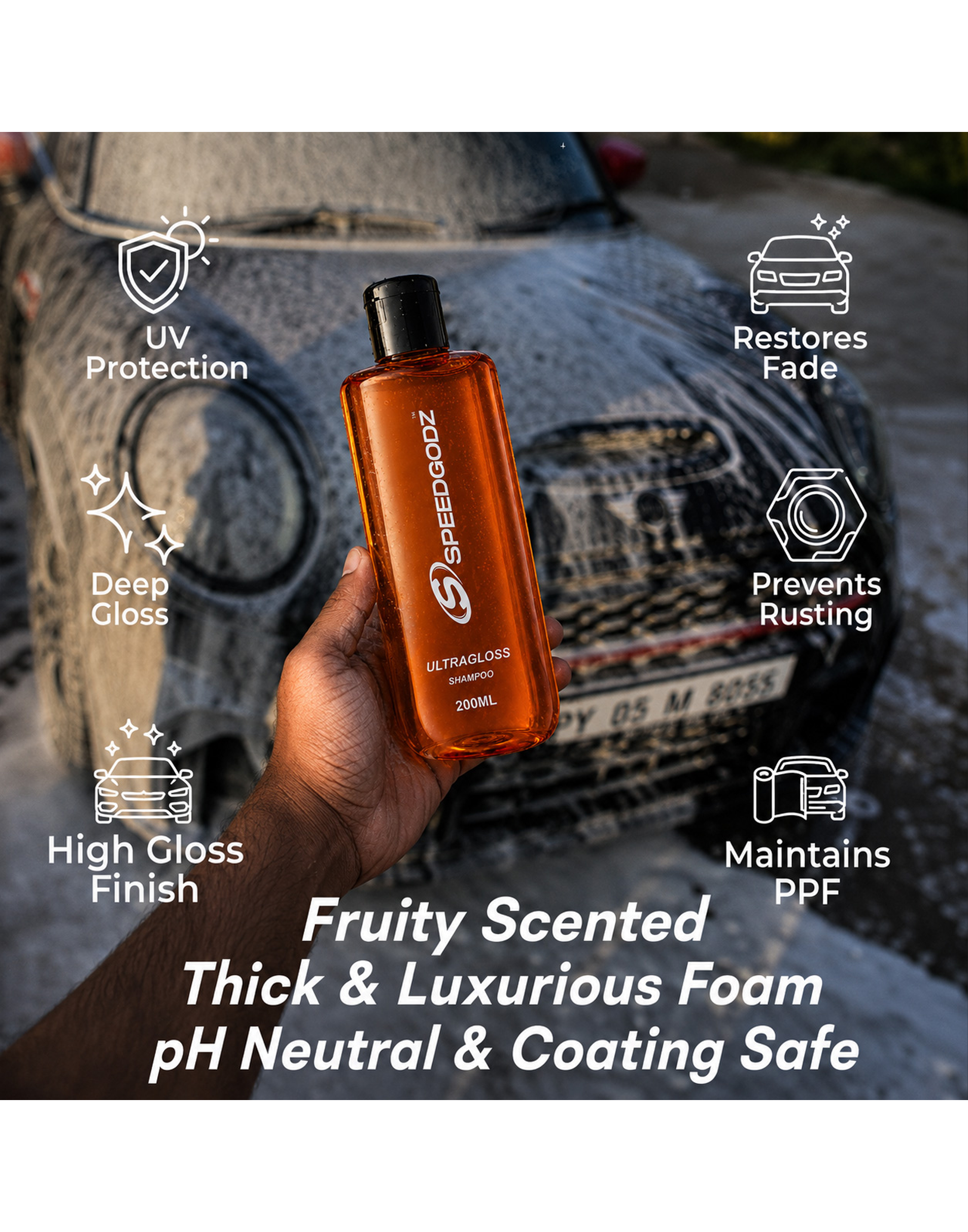 Ultra Gloss Car Shampoo 200ml