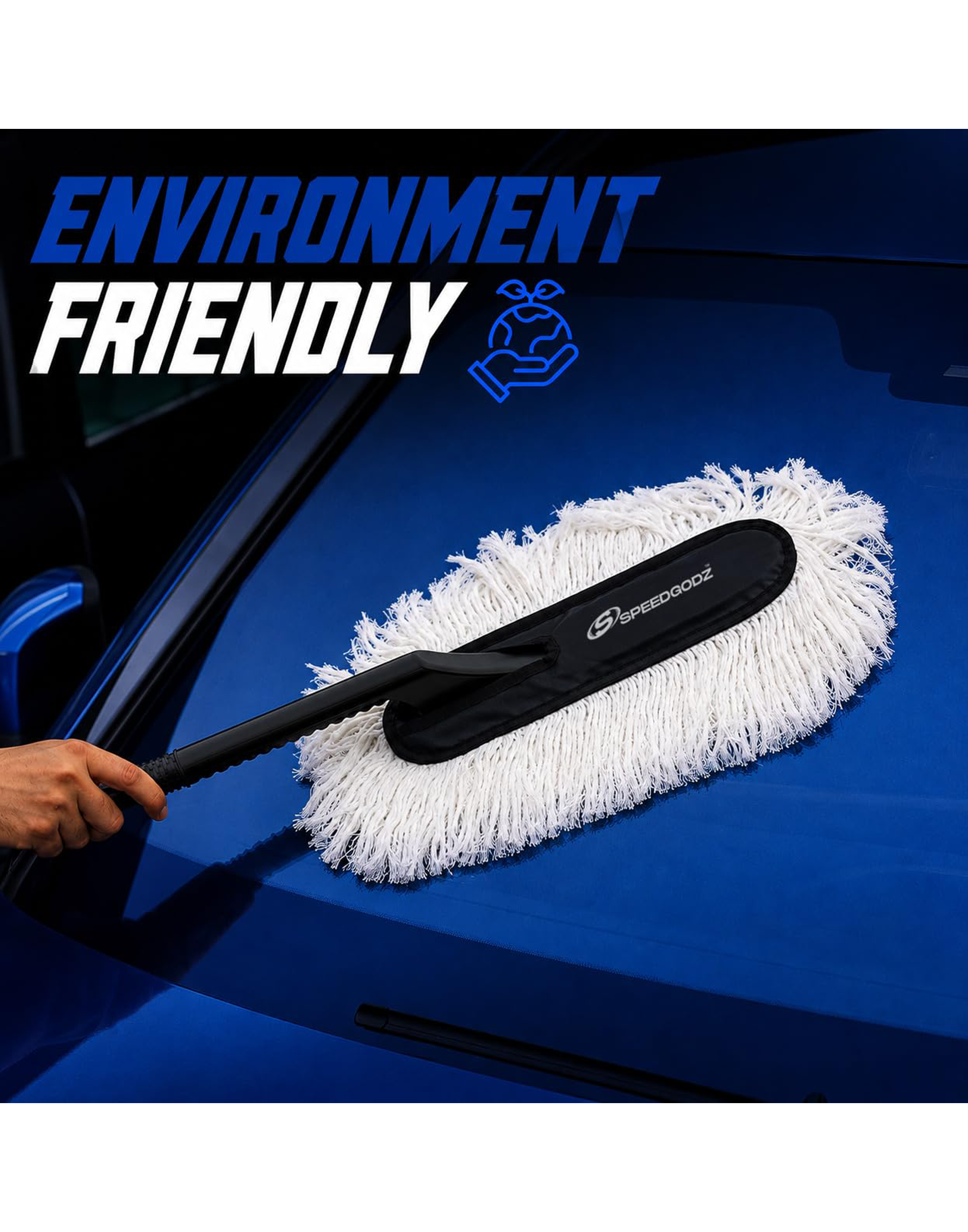 Car Duster with SiO2 Wax infused fibres