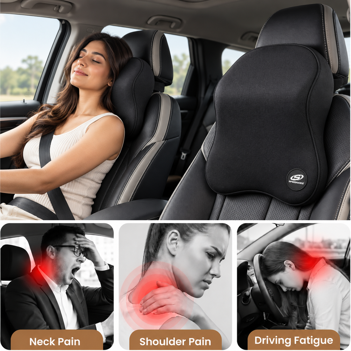 Ultimate Car Neck Rest Pillow Large Size