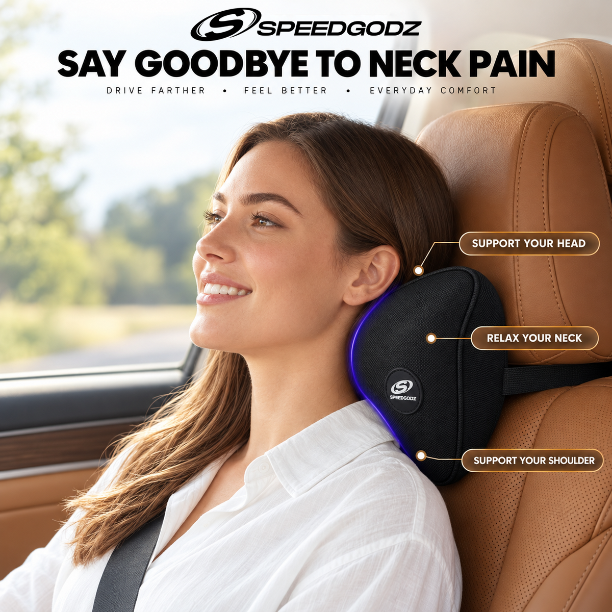 Ultimate Car Neck Rest Pillow Small Size
