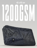 1200gsm grey 40x60cm grey microfiber cloth