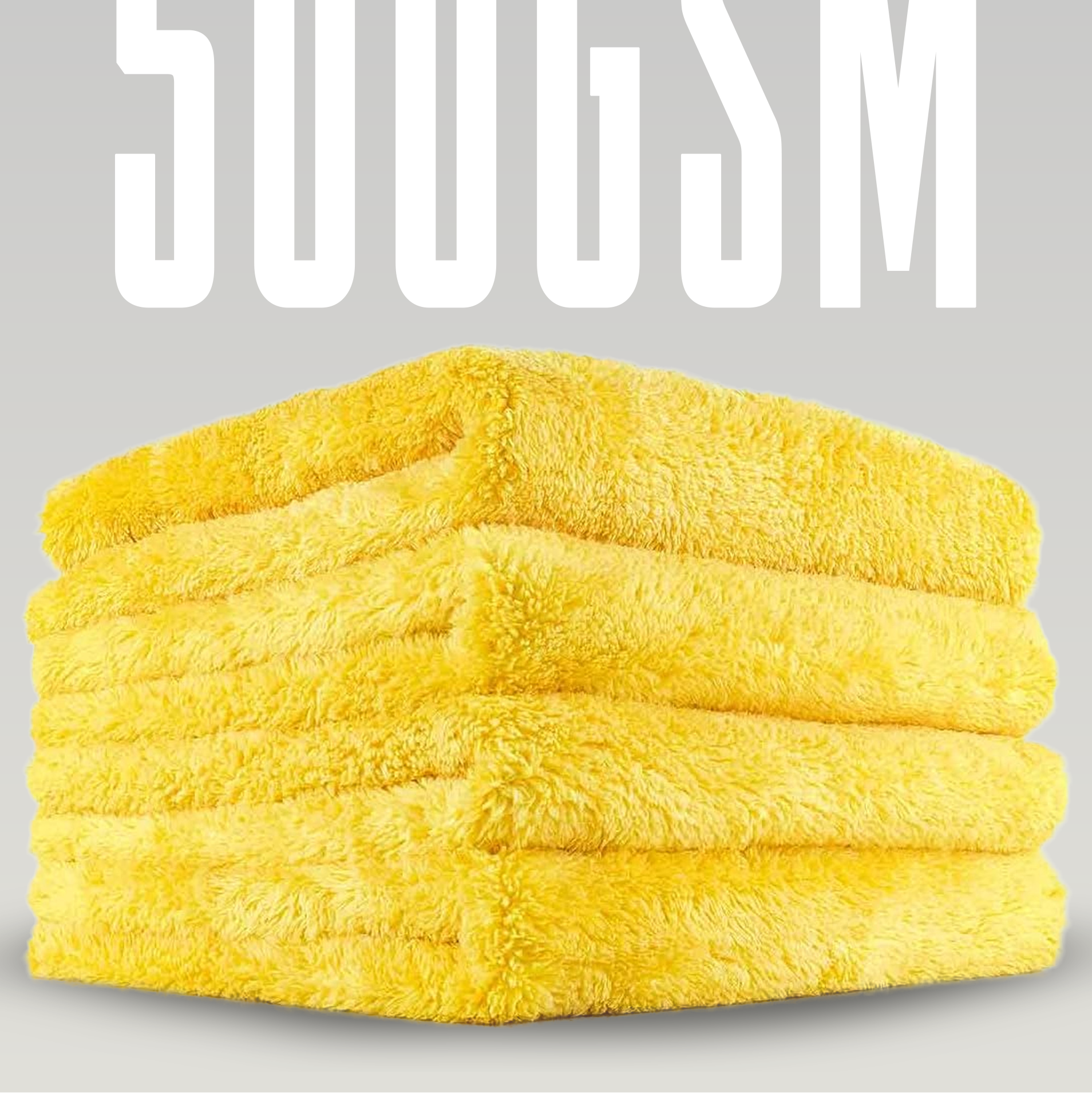 500gsm 40x40 microfiber cloth yellow