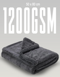 1200gsm 50x80 grey microfiber